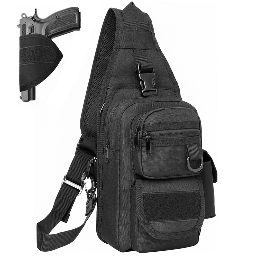 Edc Concealed Carry Sling Bag - Verborgen draagtas voor pistool, tactische pistooltas,