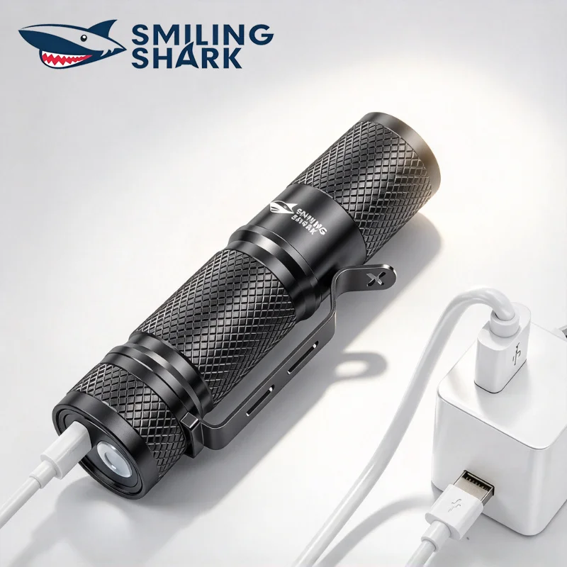 Edc Carry Clip - SMILING SHARK Ultra Krachtige Mini LED