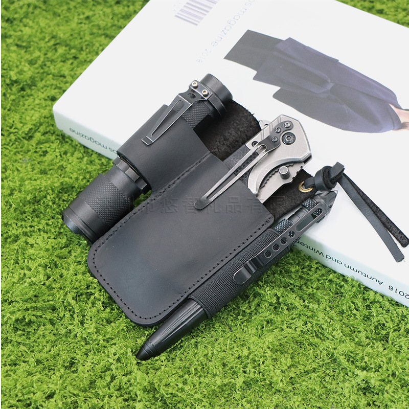 Leren EDC gereedschapstas, out - Edc Carry Fanny Pack recensie en prijs