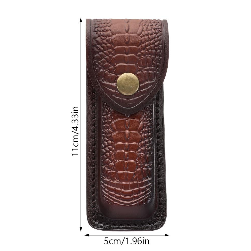 Koeienhuid lederen schede voor - Edc Everyday Carry Knives recensie en prijs