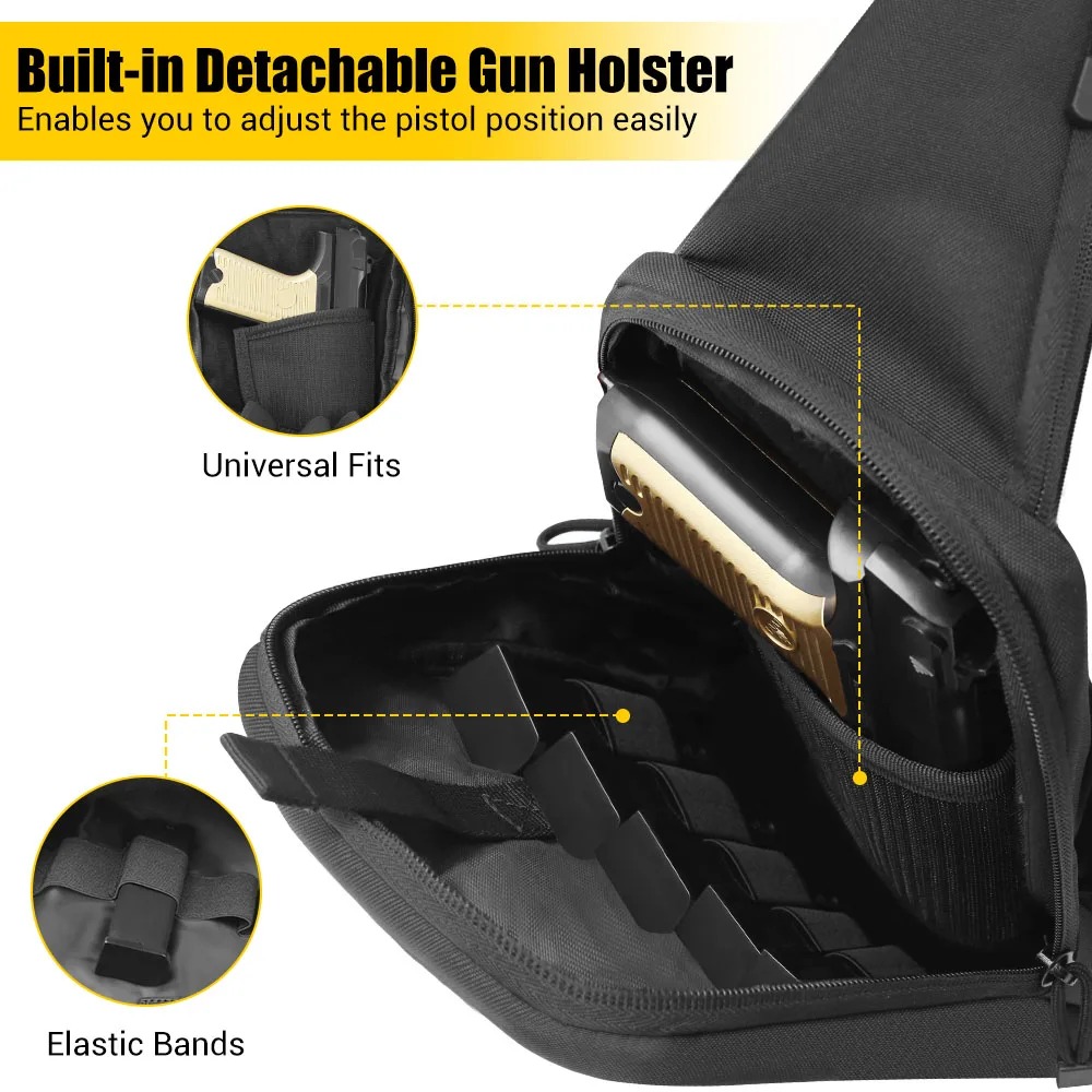 Verborgen draagtas voor wapens - Edc Concealed Carry Sling Bag recensie en prijs
