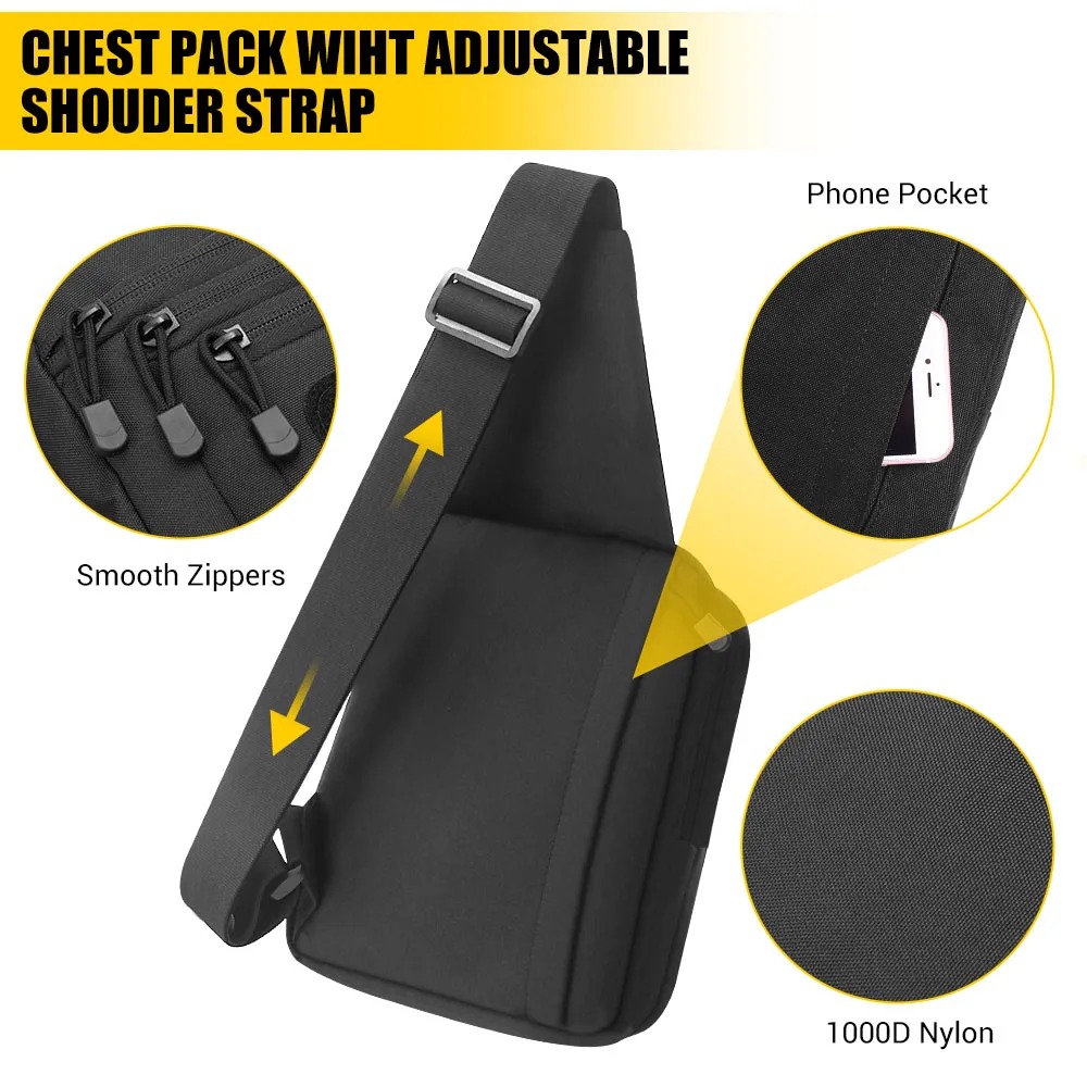 Tactische pistooltas, verborge - Edc Concealed Carry Sling Bag recensie en prijs