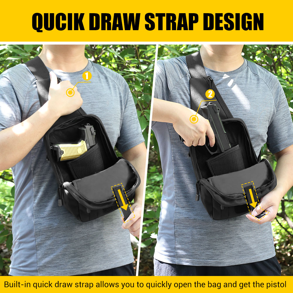 Tactische Pistool Tas Verborge - Edc Concealed Carry Sling Bag recensie en prijs