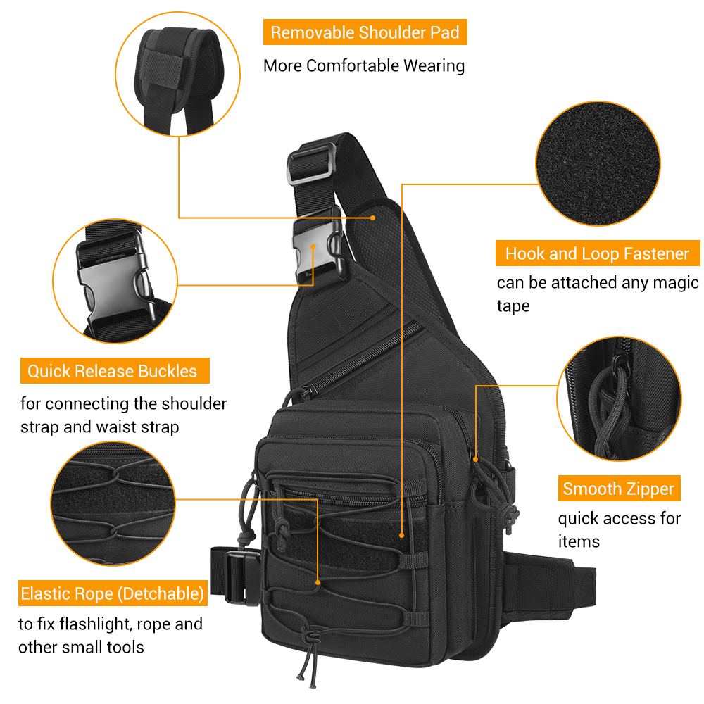 Outdoor Gun Holster Tas Verbor - Edc Concealed Carry Sling Bag recensie en prijs