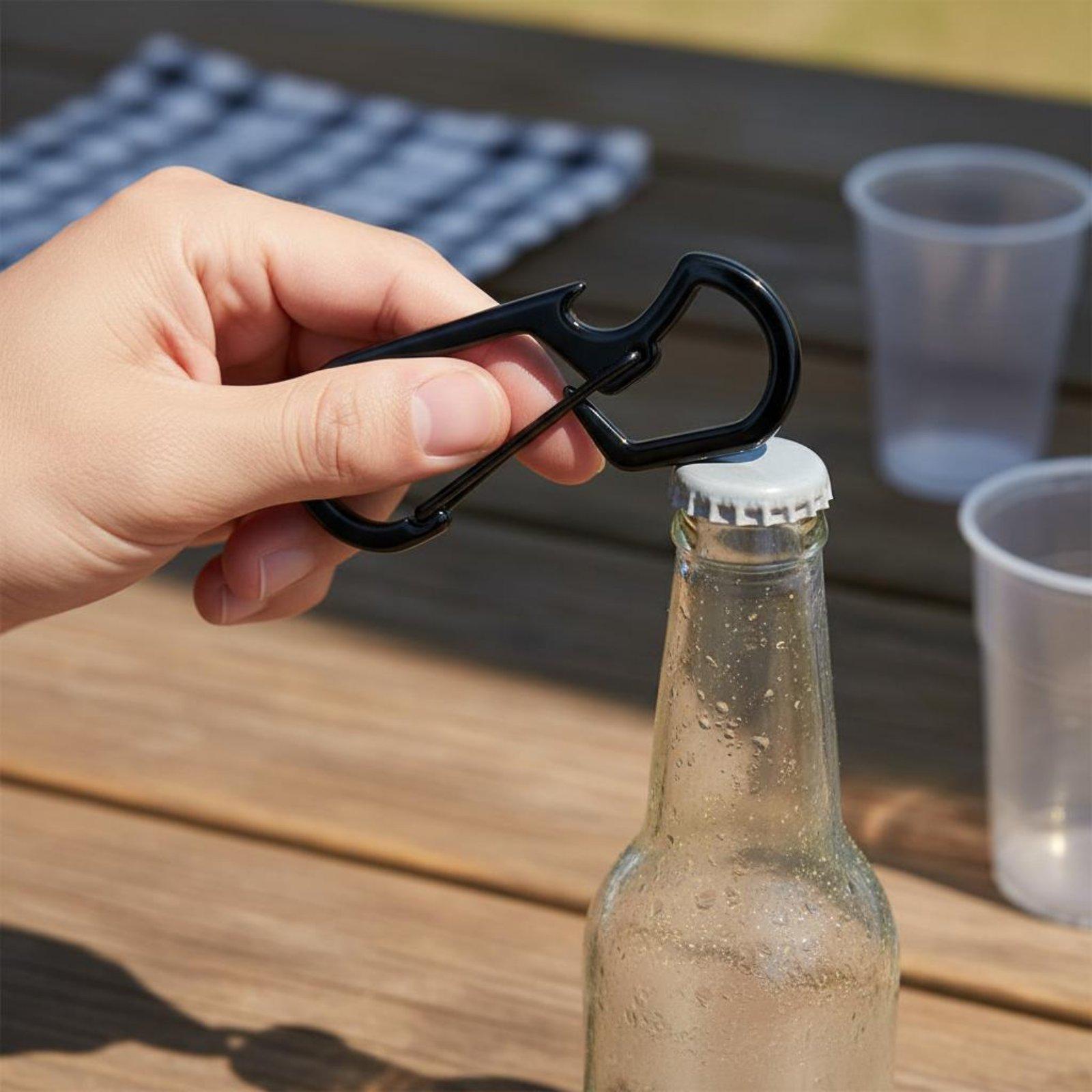Matzwarte metalen sleutelhange - Edc Carry Clip recensie en prijs