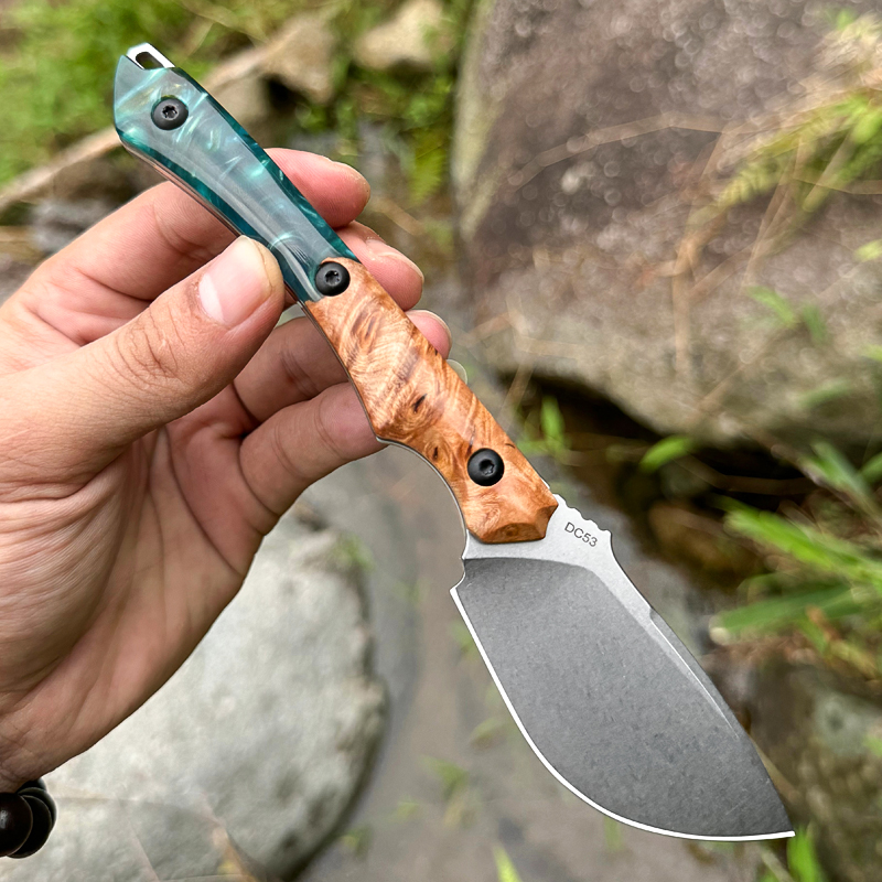 DC53 stalen vast mes, outdoor  - Edc Carry Knife recensie en prijs