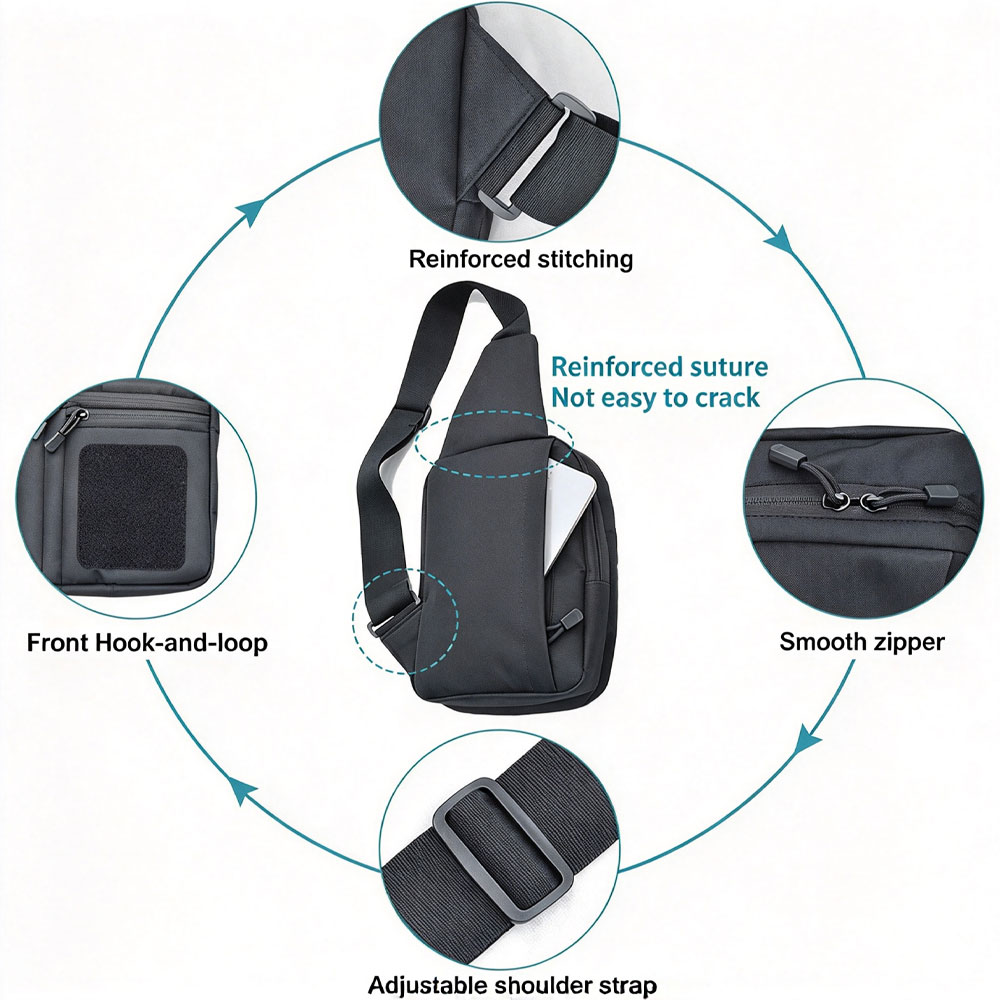 Tactische crossbody schouderta - Edc Concealed Carry Sling Bag recensie en prijs