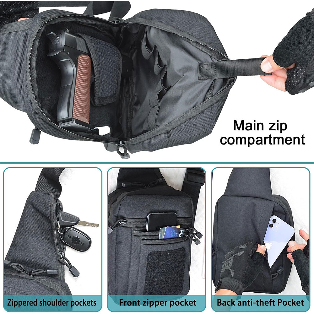 Tactische crossbody schouderta - Edc Concealed Carry Sling Bag recensie en prijs