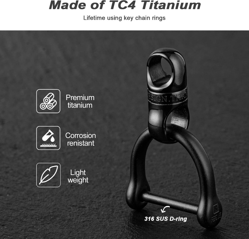 Titanium sleutelhanger met ron - Edc Carry Clip recensie en prijs